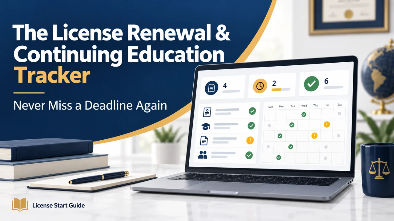 License Renewal & CE Tracker — Never Miss a Deadline Again