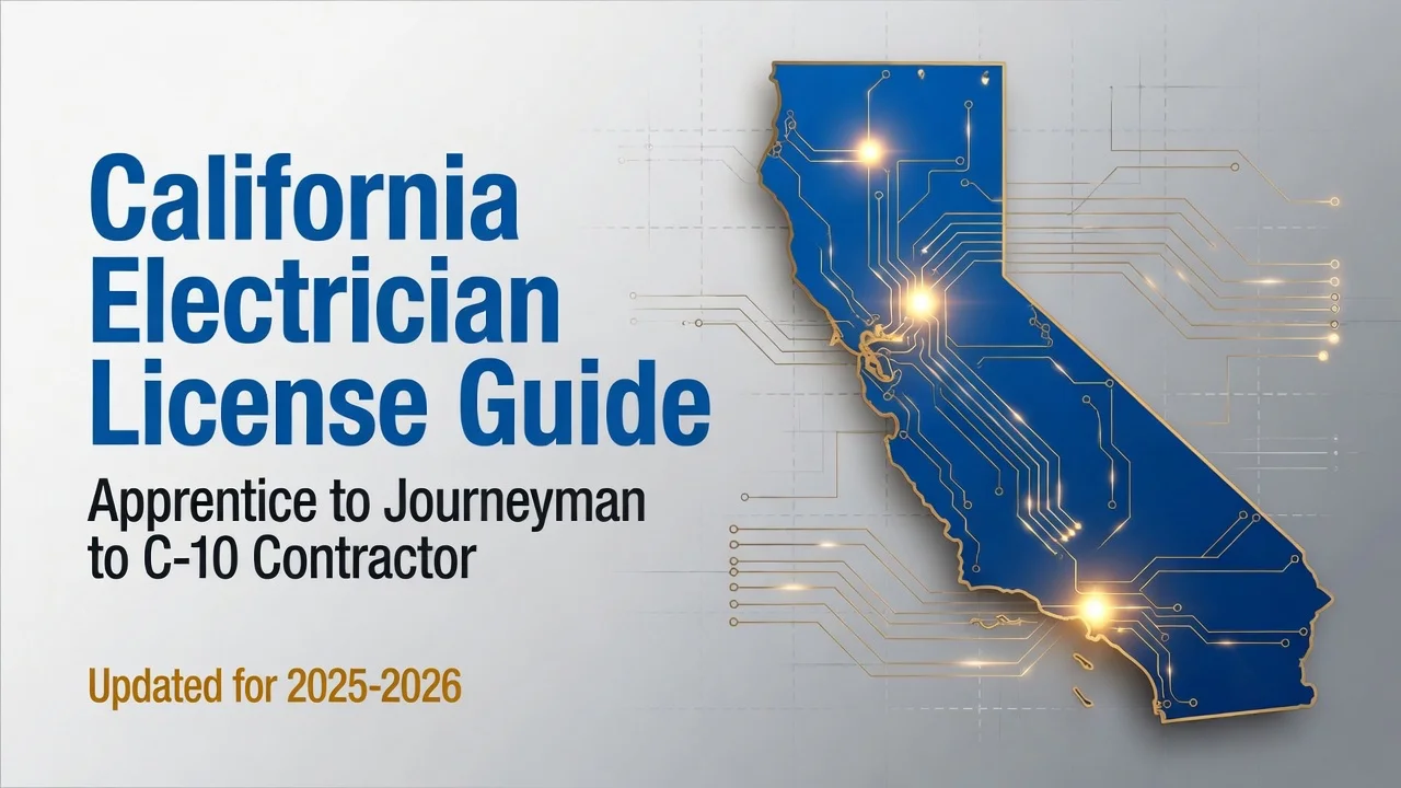 California Electrician License — DIR Certification to C-10 Contractor