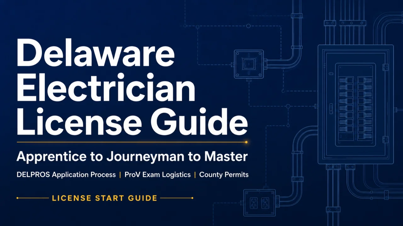 Delaware Electrician License Guide — Navigate DELPROS Without Delays