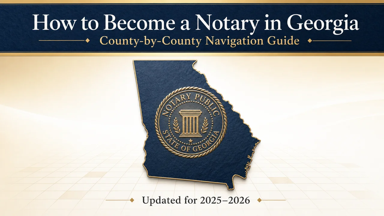 Georgia Notary Commission Guide — Navigate 159 Counties