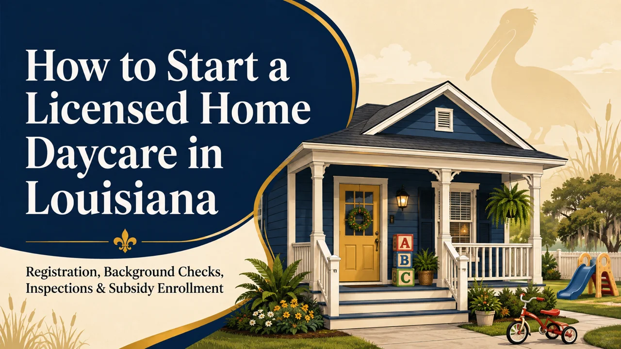 Louisiana Home Daycare License — From Classification to First Enrolled Family