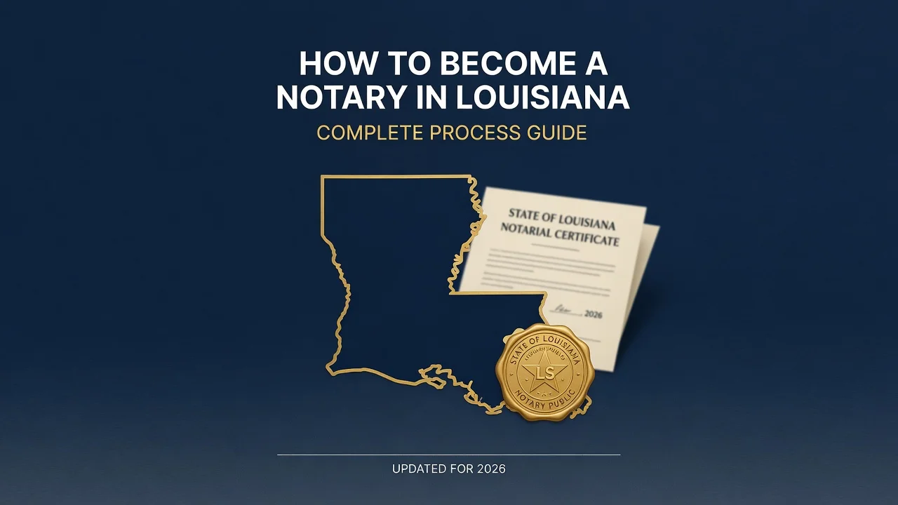 Louisiana Notary Commission — Civil-Law Exam to Lifetime Authority