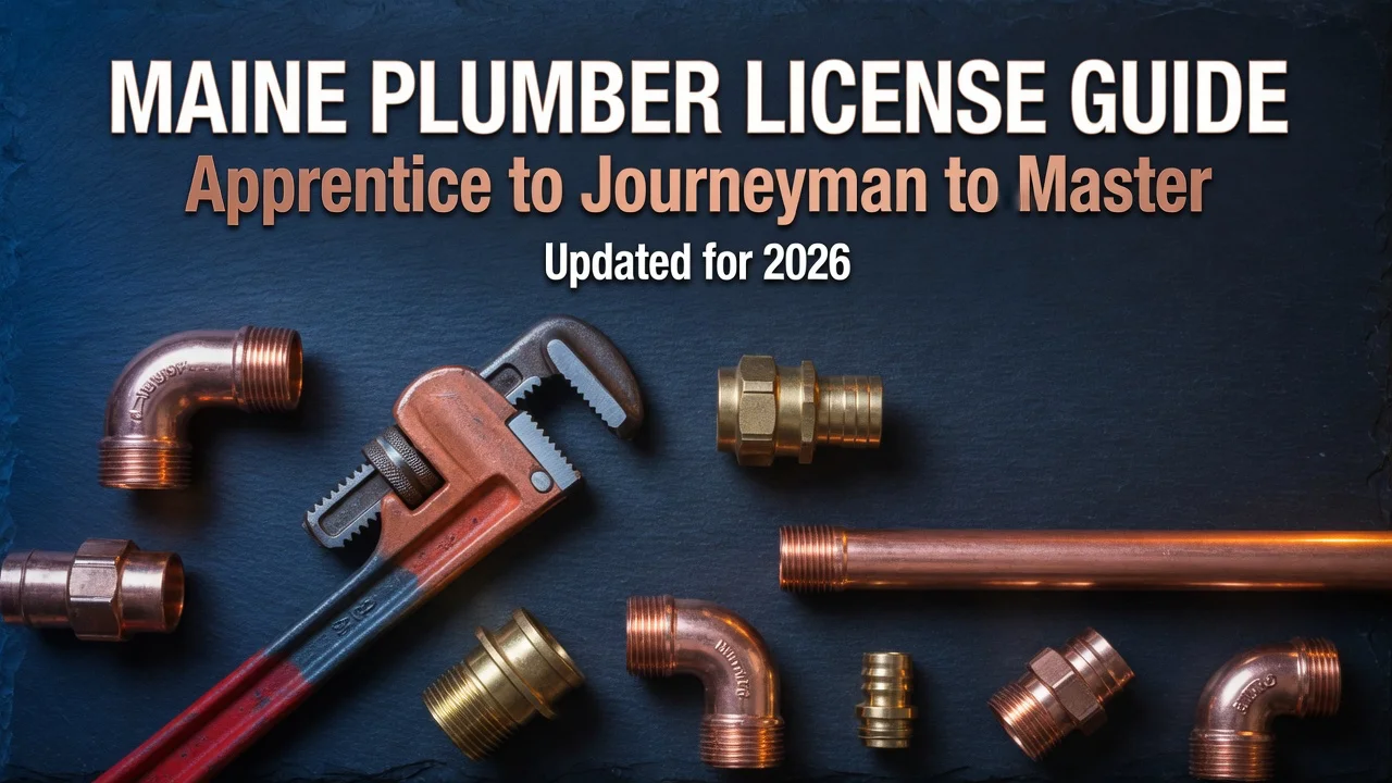 Maine Plumber License — Apprentice to Master Roadmap