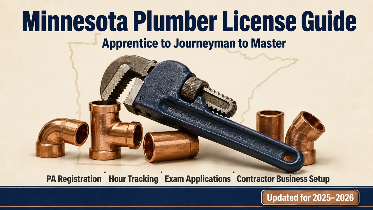 Minnesota Plumber License — PA to Master Process Guide
