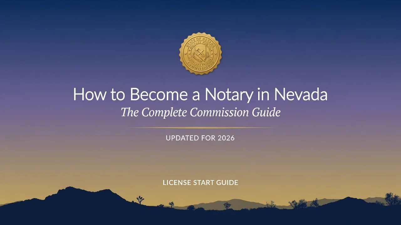 Nevada Notary Commission Guide — Beat the Multi-Portal Maze