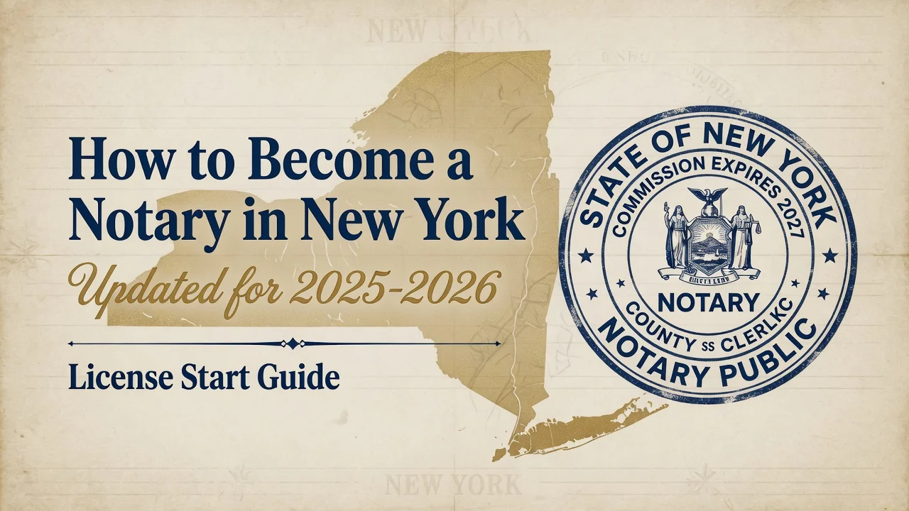 New York Notary Commission — From Exam to First Notarization