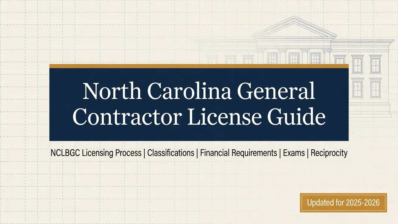 NC Contractor License — Step-by-Step NCLBGC Process Guide