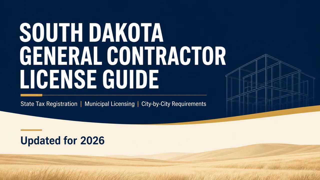 South Dakota Contractor License — Navigate the State-Local Split