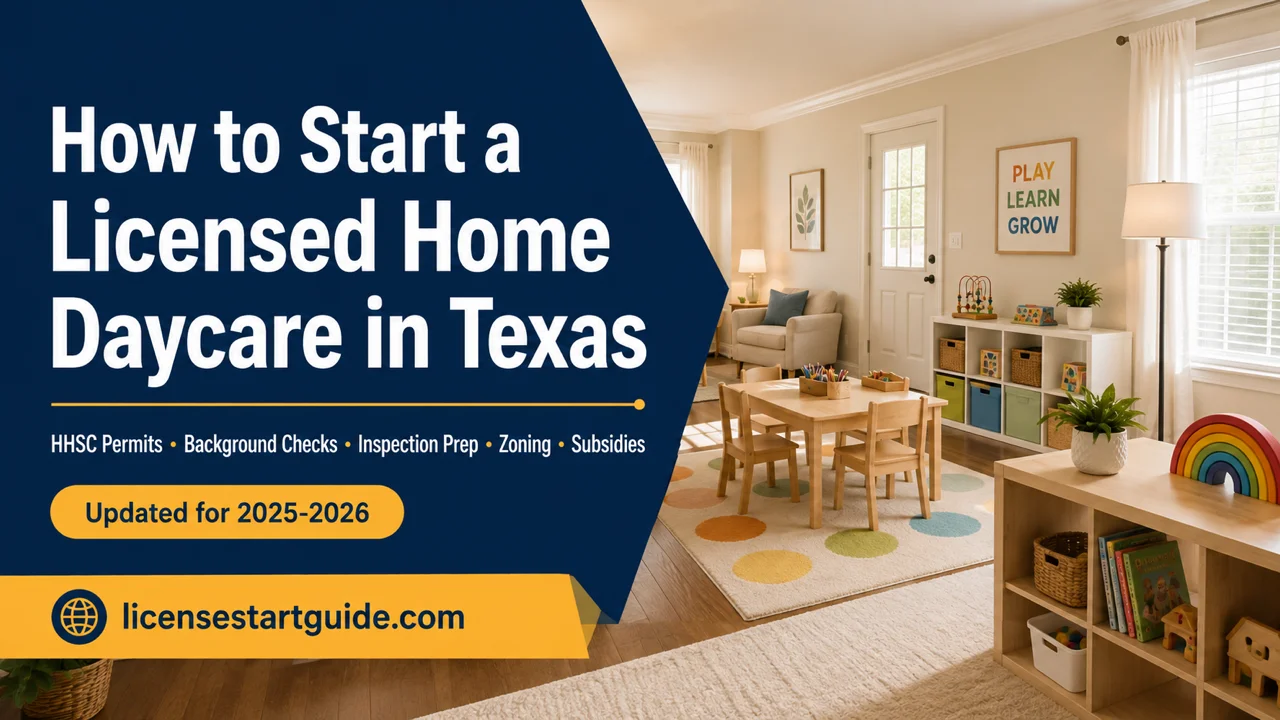 Texas Home Daycare License — Navigate HHSC, Your City, and TWC in Order