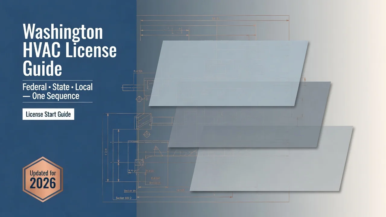 Washington HVAC License Guide — Three Agencies, One Sequence