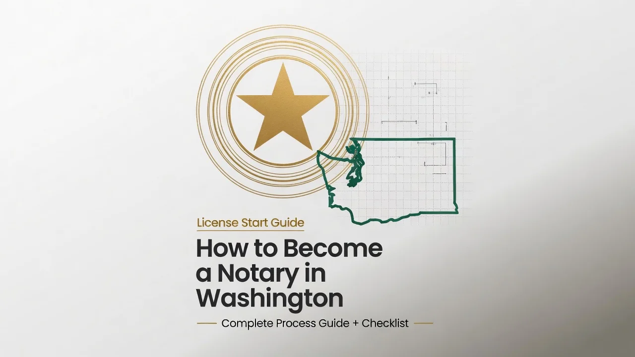 Washington Notary Commission — No Exam, Real Complexity