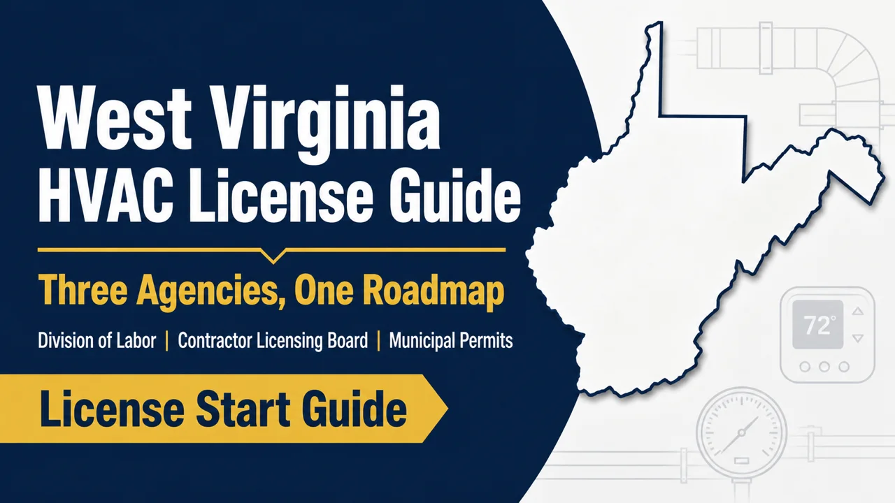 West Virginia HVAC License Guide — Three Agencies, One Roadmap